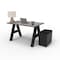 We'Re It A-Frame Writing Desk W/ Storage, 24 in D X 30 in H, 48 in W X Laminate AF4824-PED-8827 - alternate 2